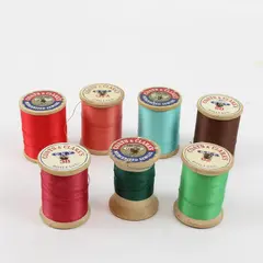 Lot of 7 Coats & Clarks Sewing Thread Spools Assorted Colors