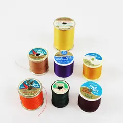 Lot of 7 Mixed Brand Coats & Clark's O.N.T. Thread Spools Assorted Colors