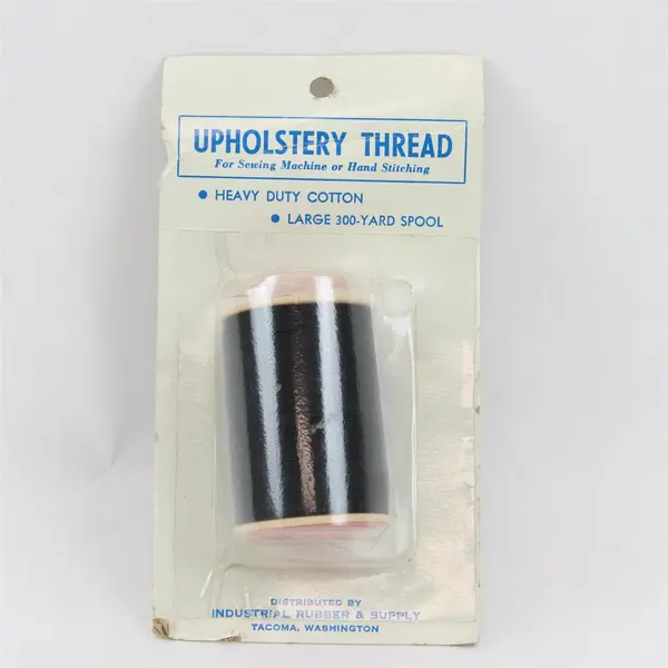 American Thread Black Heavy Duty Cotton Upholstery Thread 300 Yd Spool New