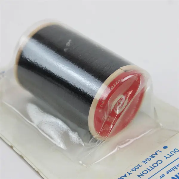 American Thread Black Heavy Duty Cotton Upholstery Thread 300 Yd Spool New