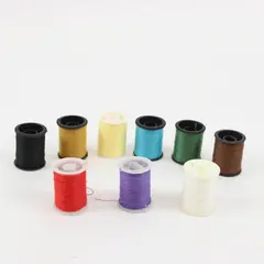Lot of 9 Sewing Thread Spools Assorted Colors 