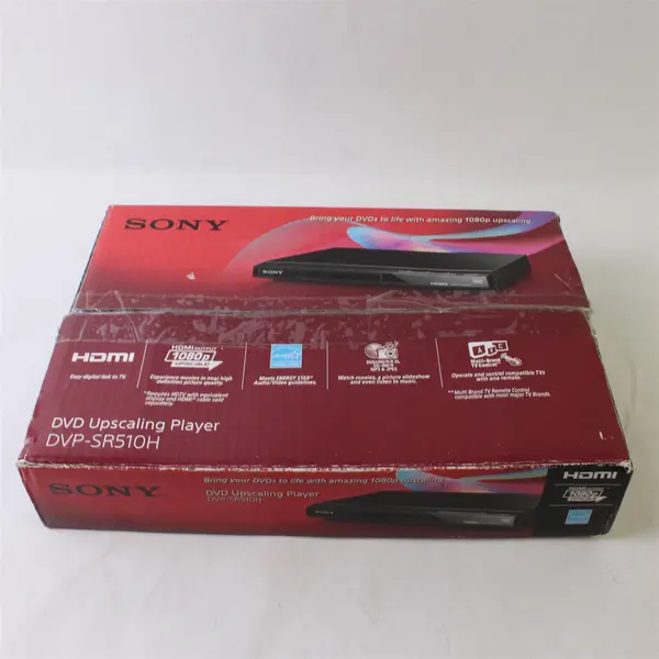 Sony Black DVD HD Upscaling Player DVP-SR510H (W/ Remote & Start Up Guide)