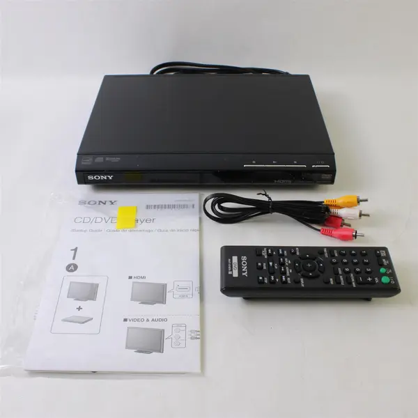 Sony Black DVD HD Upscaling Player DVP-SR510H (W/ Remote & Start Up Guide)