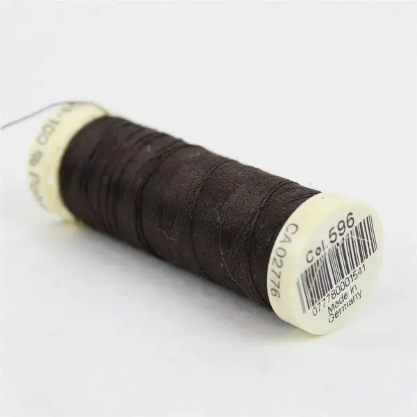 Gutermann Lot of 4 Sewing Thread Spools Brown Cream White
