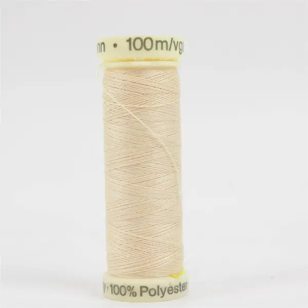 Gutermann Lot of 4 Sewing Thread Spools Brown Cream White