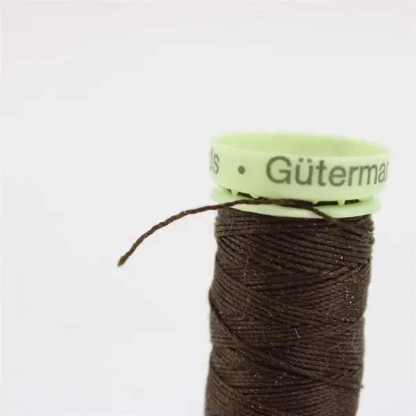Gutermann Lot of 4 Sewing Thread Spools Brown Cream White