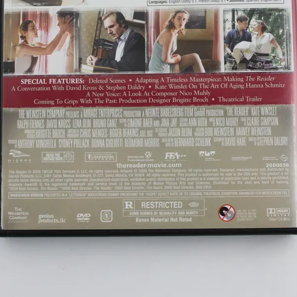 The Reader DVD 2009 Widescreen, #1000397
