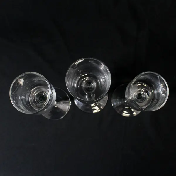  3 Long Stem Clear Glass Graduated Height Votive Or Tealight Candle Holders