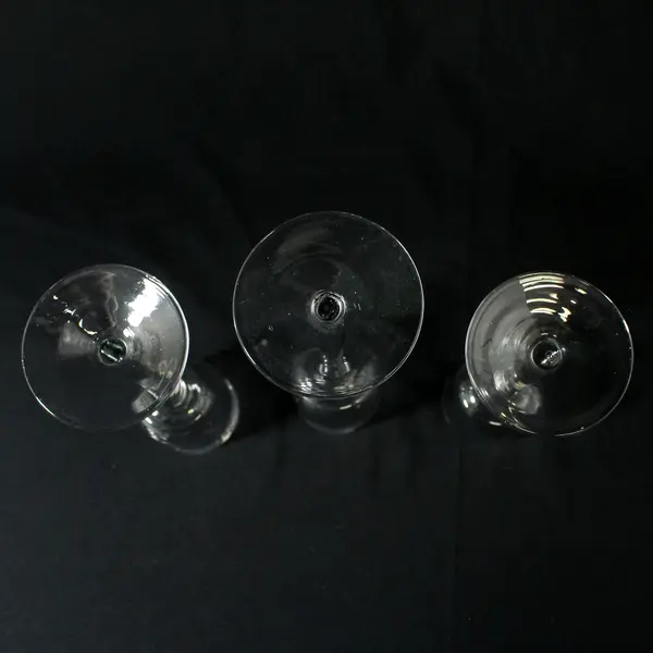  3 Long Stem Clear Glass Graduated Height Votive Or Tealight Candle Holders