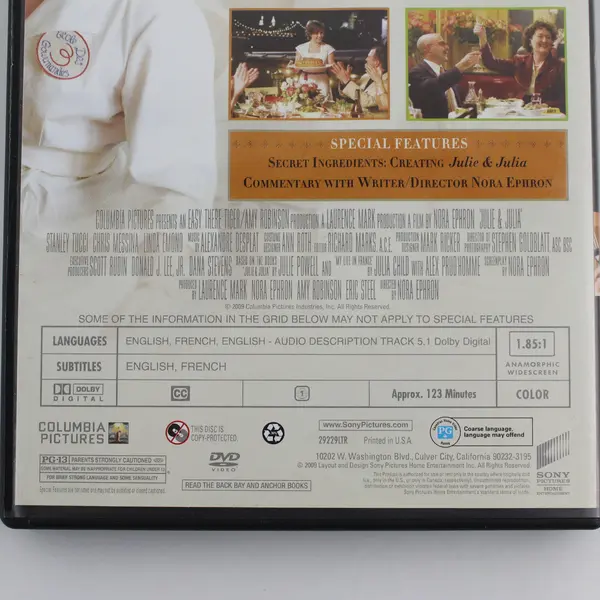 Julie & Julia DVD 2009, #29229 