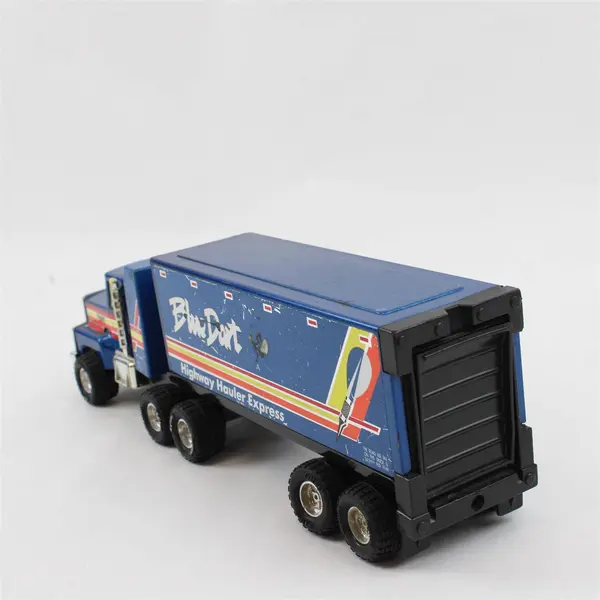Vintage Nylint Blue Dart Highway Hauler Semi Truck Trailer