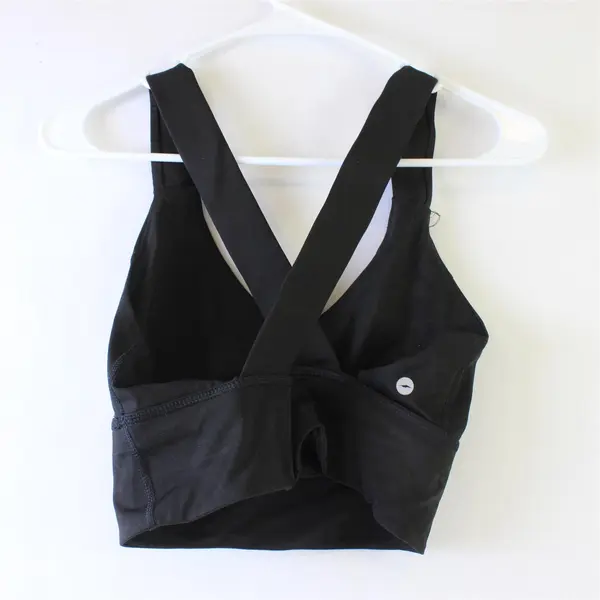 Avia Solid Black Sports Bra Women's Medium 8-10