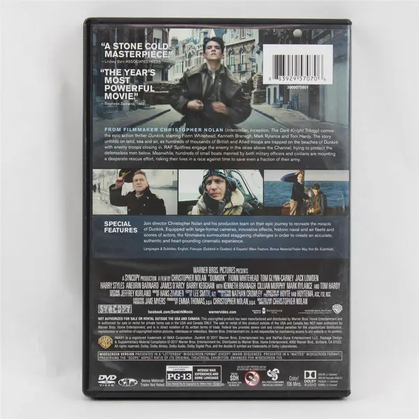 Dunkirk (DVD, 2017, 2-Disc Set)