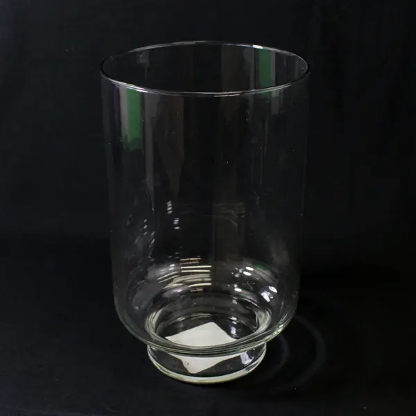 2018 Walmart Mainstays Clear Glass Pedestal Hurricane Vase 10"