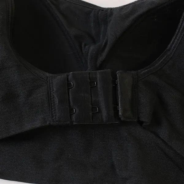 Warners Solid Black Padded Wireless Bra Women's Small