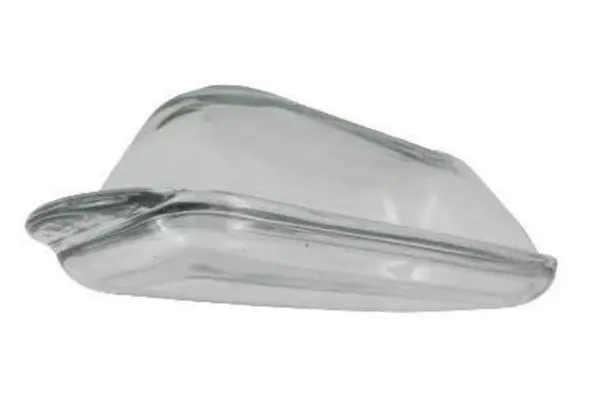 Clear Glass Stick Butter Dish With Lid