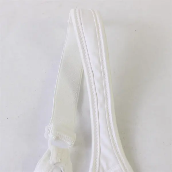 Bali White on White Leopard Print Unlined Underwired Bra Women's Size 42D