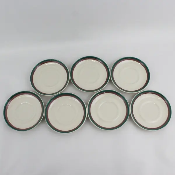 Set of 7  Pfaltzgraff Juniper Saucers  6"