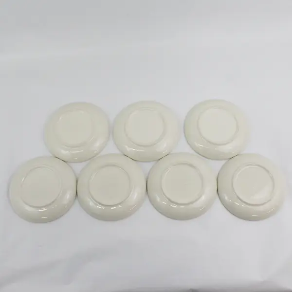 Set of 7  Pfaltzgraff Juniper Saucers  6"