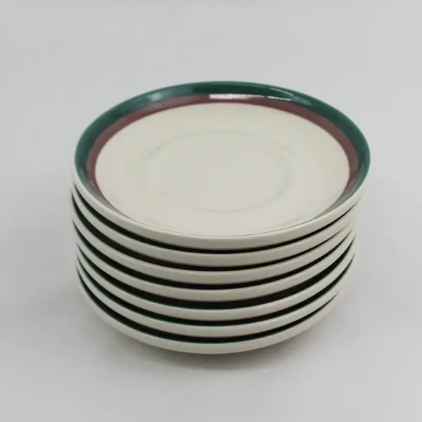 Set of 7  Pfaltzgraff Juniper Saucers  6"