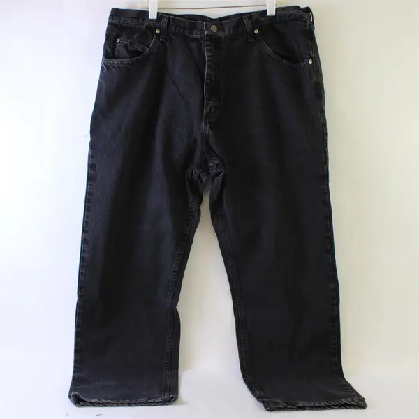 Wrangler Black Denim Relaxed Fit Jeans Men's Size 40x30