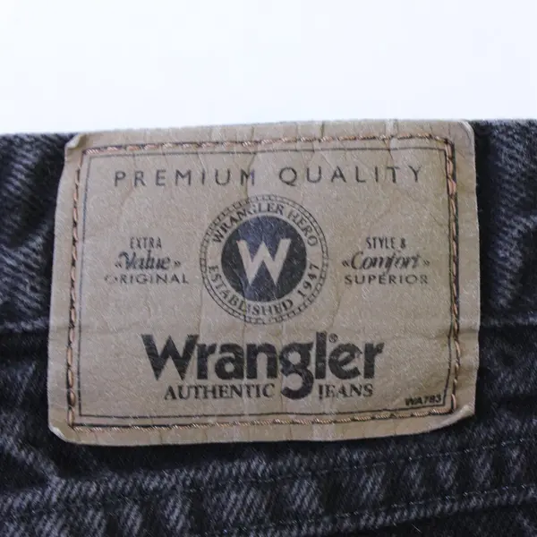 Wrangler Black Denim Relaxed Fit Jeans Men's Size 40x30