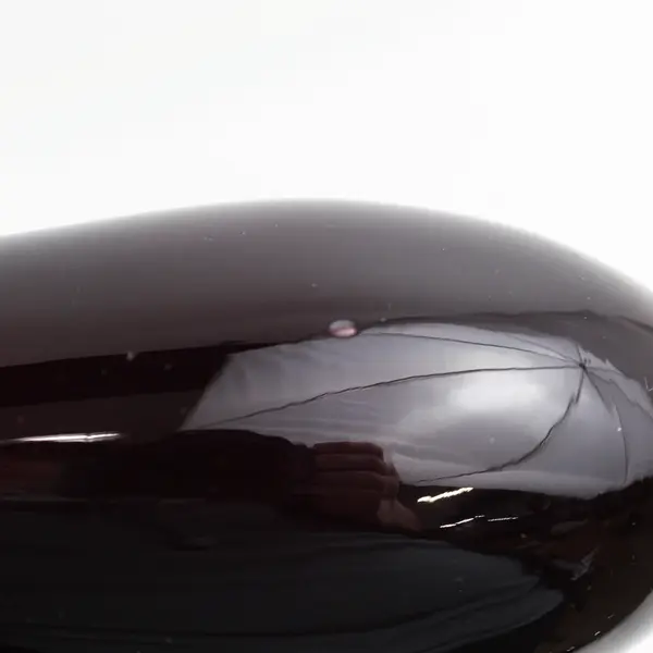Decorative Purple Hand Blown Glass Eggplant Vegetable 6"