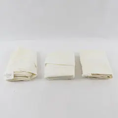 Lot of 3 Pillowtex Queen White Cotton Pillow Shams/Cases