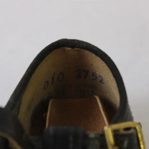 JCPenney Black Patent Leather T-Strap Baby Shoes Size 3C