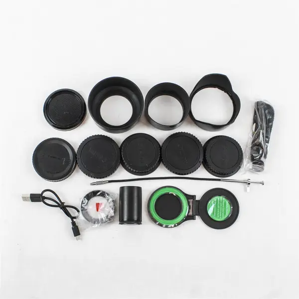 Lot of 15 Canon Camera Accessories Lens Caps USB Cable Strap Bundle Mixed Parts