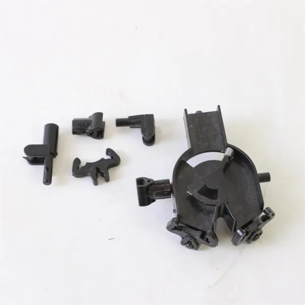 Lot of Assorted Silver Rods Black Plastic Connectors Marble Game Parts
