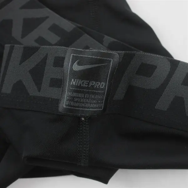  Lot of 2 Nike Pro Men's L Black Dri-Fit Compression Shorts 8" Inseam