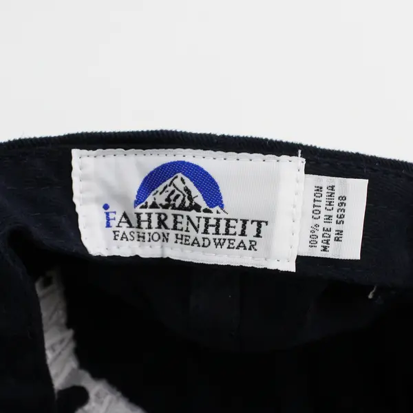 Fahrenheit Crater Lake Embroidered Navy Blue Cap One Size