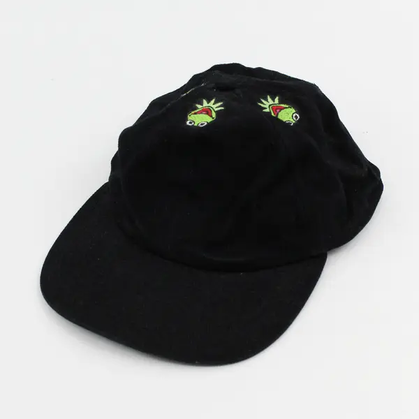 Mad Engine Kermit the Frog Black Embroidered Cap One Size