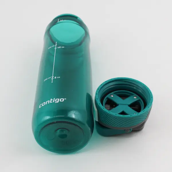 Contigo Green Teal Water Bottle 24 oz Auto Seal Dishwasher Safe BPA Free