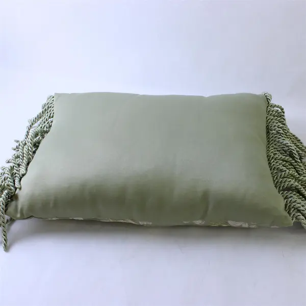 Lot of 2 Stratford Home Floral Throw Pillows Pastel Green Pink Fringe
