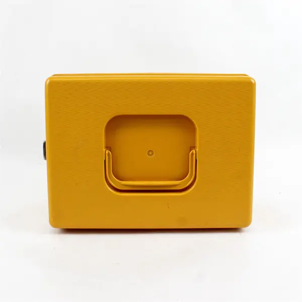 Vtg 1970s WILSON Wil-Hold Mustard Textured Plastic Sewing Pattern Box