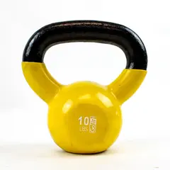 GoFit Premium Vinyl Dipped Kettlebell 10 lb Strength Training Used