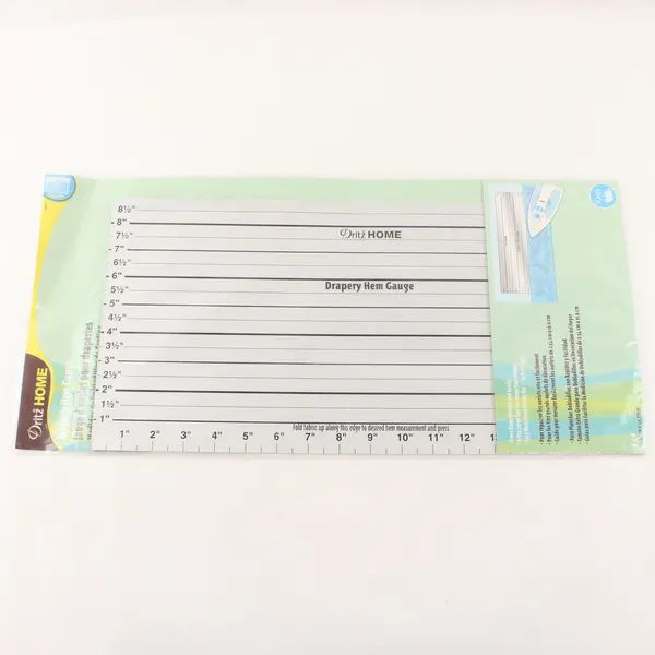 Dritz Home 44080 Drapery Hem Gauge 9 x 18 in Sewing Measuring Tool