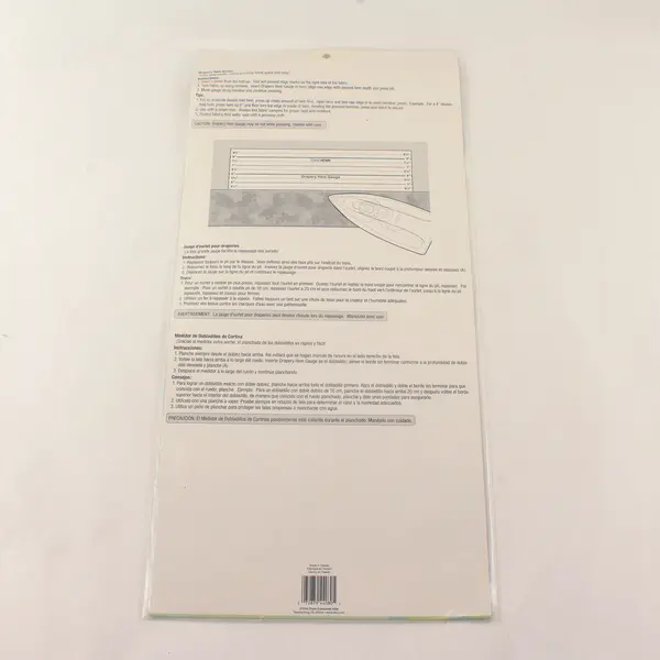 Dritz Home 44080 Drapery Hem Gauge 9 x 18 in Sewing Measuring Tool