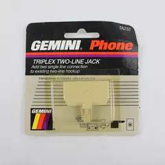 Gemini TA232 Triplex Two-Line Phone Jack Accessory