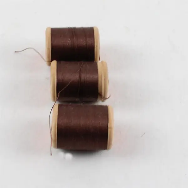 Lot of 3 Dyno Dark Brown Thread Spools Made in Italy