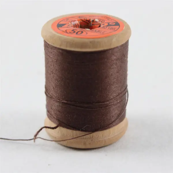 Lot of 3 Dyno Dark Brown Thread Spools Made in Italy