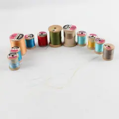 Lot of 11 Talon Thread Spools Assorted Colors Small Large
