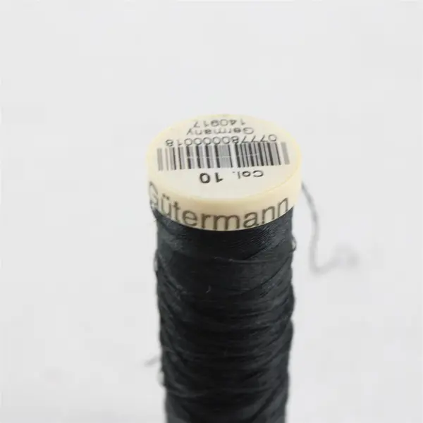 Lot of 3 Gütermann Thread Spools Maroon Black White