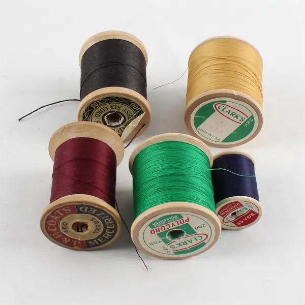 Lot of 5 Coats & Clarks Sewing Thread Spools Assorted Colors