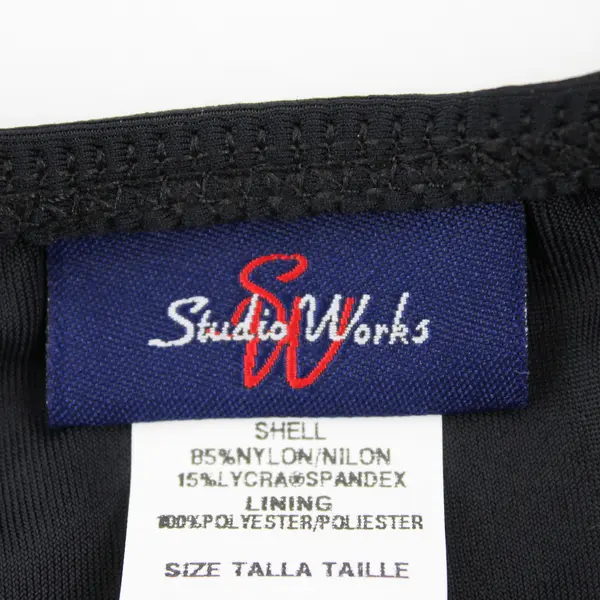 Studio Works Solid Black Swimsuit Bottom Women's 22W
