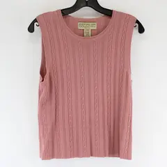 Jones New York Pink Petite Pullover Sweater Women's Medium