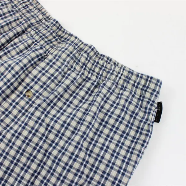 Perry Ellis Men's Blue and Gray Plaid Pajama Pants Size L