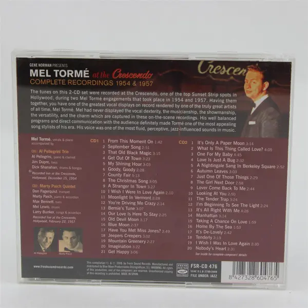 Mel Tormé At The Crescendo Complete Recordings 1954 & 1957 (2-CD)
